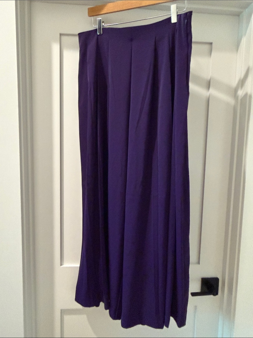 Ann Taylor Purple pleated palazzo pants